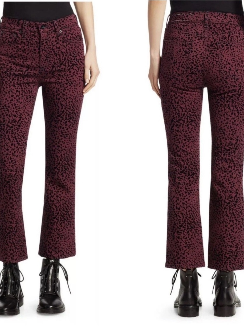 rag & bone Hana High Rise Crop NWT